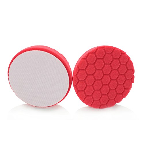 image for Chemical Guys BUFX_107_HEX6 Hex-Logic Ultra Light Finishing Pad, Red (