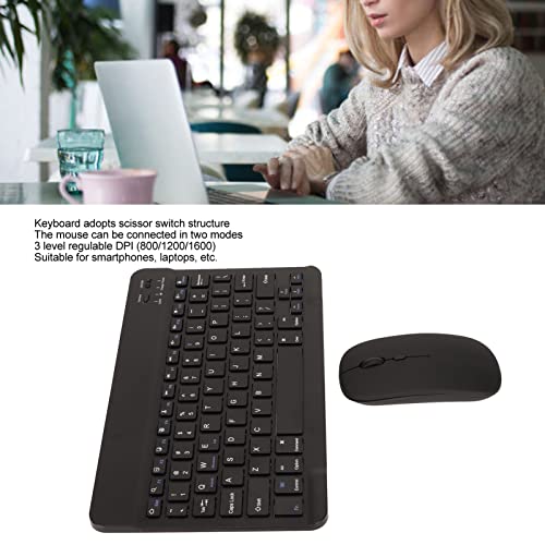 Clavier souris sans fil rechargeable pour éliminer le bruit et les piles - 3