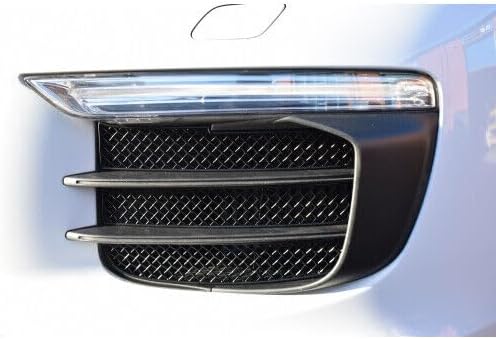 Zunsport Compatible With Porsche Cayenne 958.2 Facelift - Outer Grill Set - Black finish (2015-2018)