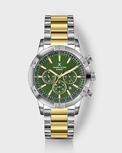 Image of Daniel Klein Metal Men's Green Dial Analogue Watch - Dk.1.14095-5