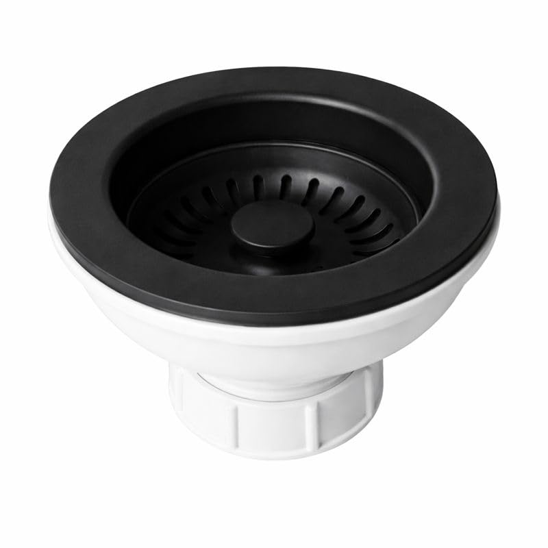 Bonde anthracite trou Ø 90 mm évier de cuisine pour simplifier la vaisselle