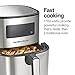 Hamilton Beach 5.8 Quart Digital Air Fryer Oven with 8 Presets, Easy to Clean Nonstick Basket, Black (35075)