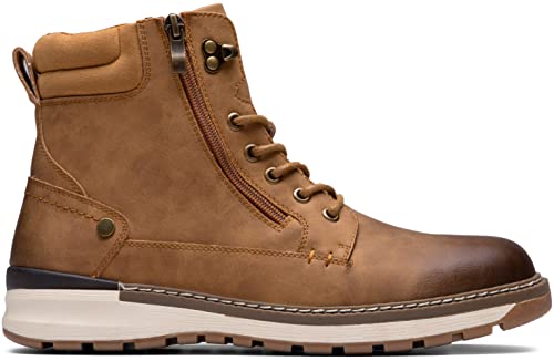 Vostey Boots For Men Waterproof Mens Boots Fashion Casual Hiking Chukka Boots Men(Bmy8051 Brown 10) #TOP1