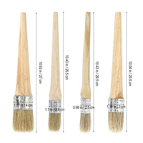 ULTNICE, 4 pennelli Professionali, con setole