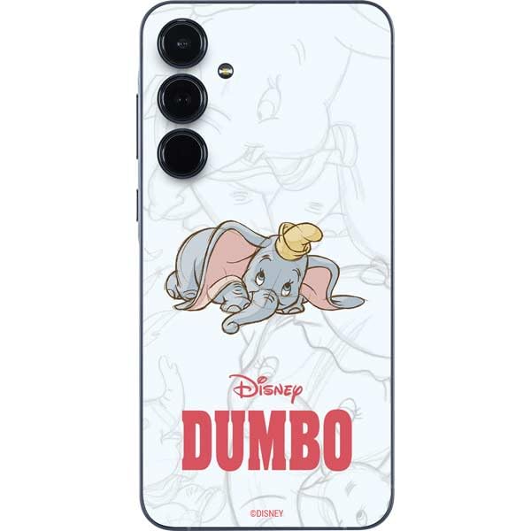 Skinit Decal Phone Skin Compatible with Galaxy A36 5G - Officially Licensed Disney Dumbo Classic Sketched Portrait Design