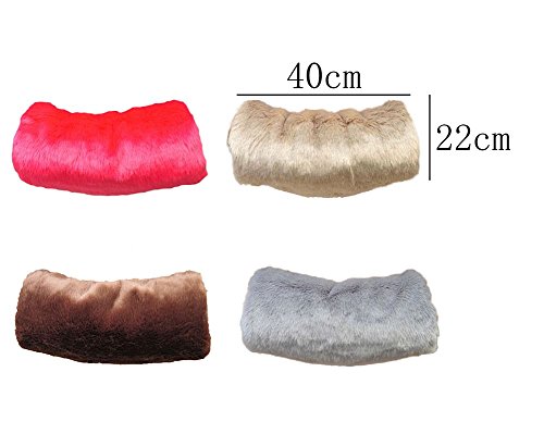 CAOLATOR moffen handwarmer vrouwen moff armwarmer dames kunstbont hand moffs 40 * 22 cm - Image 7