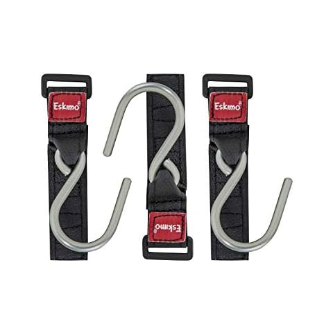 Eskimo Alloy Steel 30611 Ice Shelter Coat Hooks, Black, Standard Cover