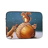 Diseño generoso y simple: el patrón mágico y único de ardillas hace que esta funda protectora sea una opción de moda para tu equipo de computadora portátil de 13 a 15.6 pulgadas. Esta es una gran bolsa de regalo para tus seres queridos.