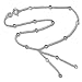 SilberDream anklet silverballs, 9.8 inch 925 Sterling Silver SDF013