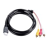 1.5 metros, chapado en oro HDMI Compatible 3 cabeza masculina Rca Alcance