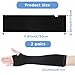 Teaaha 4 Pcs Arm Cast Cover Protector, 11.81inch Removable and Washable, Wrist Elbow Washable Arms Wrist Elbow Covers Sleeve Elastic Short Arm Sleeve for Shower, Black