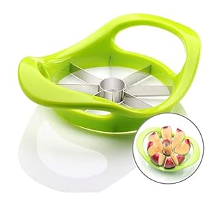 Fruit Corers Fruit Divider Roestvrij staal Duurzame metalen Apple Cutter Fruit Slicer Ergonomisch handvat Keuken Pitting Tool