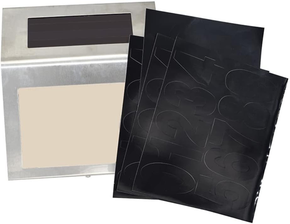 Uonlytech 2pcs Solar Number Lights for House, Solar Address Sign Lighted Solar House Numbers Address Plaque Numbers for Home Outdoor Street