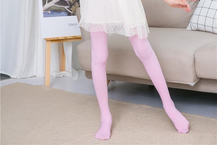 Pack of 3 Girls Ballet Dance Tights Little Kids Soft Microfiber Footed Pantyhose Stretchy Stockings4