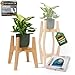 Produktbild URBAN NEST Pflanzenständer Holz verstellbar und stapelbar - Premium Blumenständer Blumenhocker Pflanzenregal Pflanzenhocker aus Bambus - plant stand