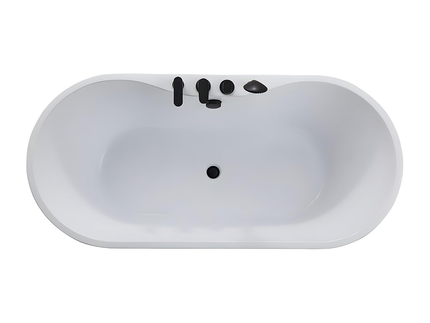 Vente-unique-BaÒera exenta STEPONA con grifo - 195 L - 150 x 75 x 58 cm - Blanco