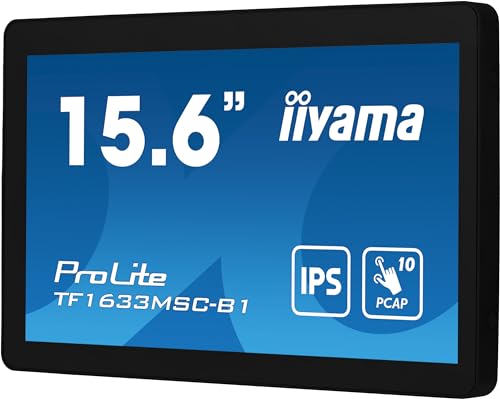 iiyama ProLite TF1633MSC B1 écran plat de PC 39 6 cm 15.6 1920 x 1080 pixels Full HD Écran tactile Neuf - vue 10