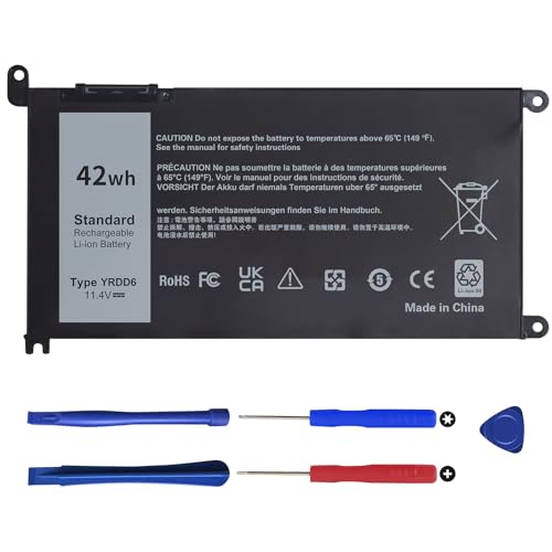 HUAZHEN 42Wh YRDD6 Laptop Battery for Dell inspiron 15 3583 3593 3582 3584 3501 inspiron 15 5582 5584 5593 5594 5598 5585 14 3493 5481 5482 5485 5491 5493 7586 Vostro 5481 1VX1H P93G P75F Batteries.