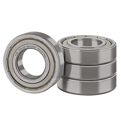 Rodamiento 6207ZZ 35x72x17mm XiKe de bolas rodamiento 6207-2Z acero cromado