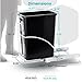 Home Zone Living 7.6 Gallon Pull Out Trash Can for Recycling or Trash, Under Sink in-Cabinet Design, 29 Liter Total Capacity