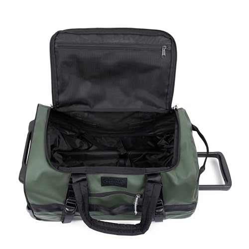 Image of Eastpak Duffel Pack Wheel S - 38L Wheeled Duffel with Telescopic Handle, Convertible Backpack Straps, Weatherproof Finish & Gear Loops