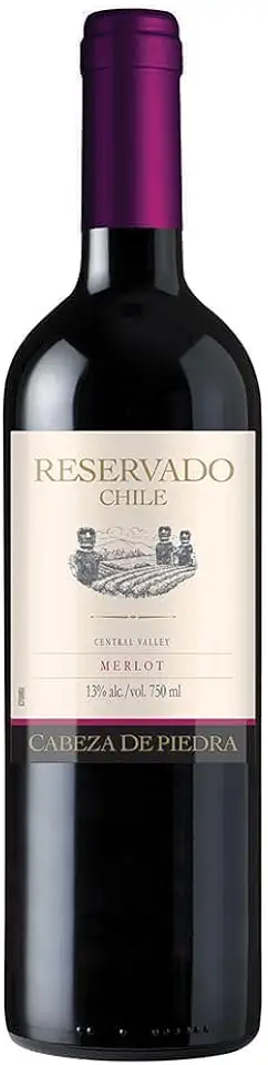 Vinho Chileno Cabeza De Piedra Merlot 750Ml
