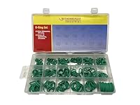 ROTHENBERGER Industrial 270 Stück O-Ring Sortiment Kit 18 Größen Gummi Dichtungen Ringe Dichtungsringe Set für Kälte- und Klimatechnick in KFZ-, Industrie- und Hausbereich (Grün) 1500005014