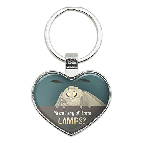 GRAPHICS & MORE Moth Lamp Meme Heart Love Metal Keychain ...