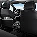 Coverado Automotive Seat Covers Full Set, Luxury Car Seat Covers, Leather Seat Covers, Mesh Design, Black Driver Seat Protectors, Universal Fit for SUVs, Trucks, Sedans