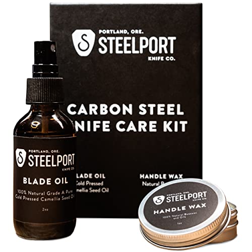 STEELPORT Carbon Steel Chef Knife Care Kit | Camellia Blade ...
