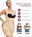 Nebility Fajas Colombianas Moldeadoras Tummy Control Shapewear for Women Postpartum Body Shaper Waist Trainer Bodysuit (Beige, XX-Large)