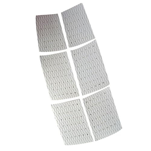Klaisy Almohadilla de tracción antideslizante para tabla de surf, longboard, 6 hojas