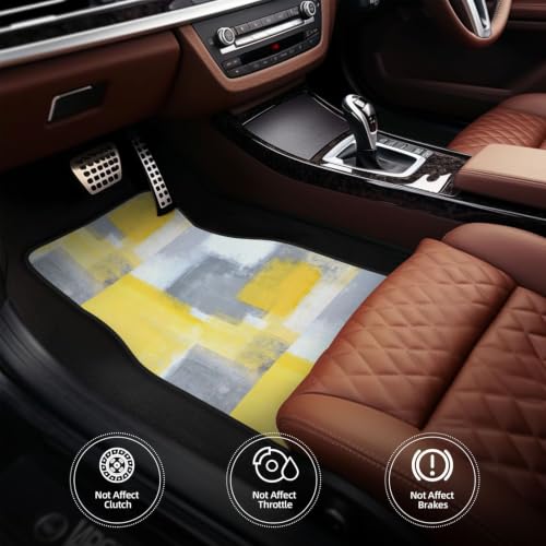 Alfombrillas antideslizantes para coche de neopreno impermeable con diseño abstracto gris 5