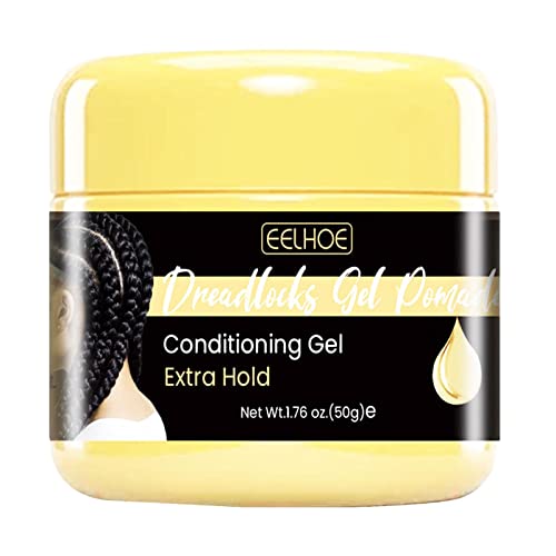 Pomada de retención fuerte, pomada fuerte para hombres, gel para trenzas, cera de brillo para el cabello, ingredientes naturales, 50 g, crema de peinado de secado rápido, fuerte sujeción para el