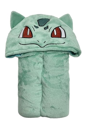 Plaid à capuche 3D POKEMON Bulbizarre 120 x 150 cm - vue 2
