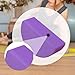 Yiju Half Moon Recovery Block & Calf Stretching- Improve Balance, Stability & Foot Mobility/Calf Stretcher for Plantar Fasciitis Relief/Yoga & Pilates Balance Trainer, Violet