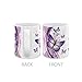 MUGBREW 2 Tone Purple Butterfly Ceramic Coffee Mug Tea Cup, 11 OZ