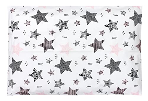 Miniatura 6 de Tuptam Fundas De Cojin Con Diseño Decorativo Para Niños Paquete De 2, Estrellas Rosa Negro, 40 X 60 Cm