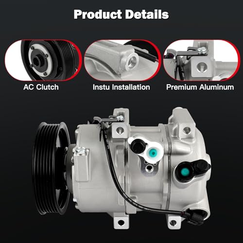 Image of CCIYU AC Compressor w /Clutch for Kia Sorento 2.4L 2016