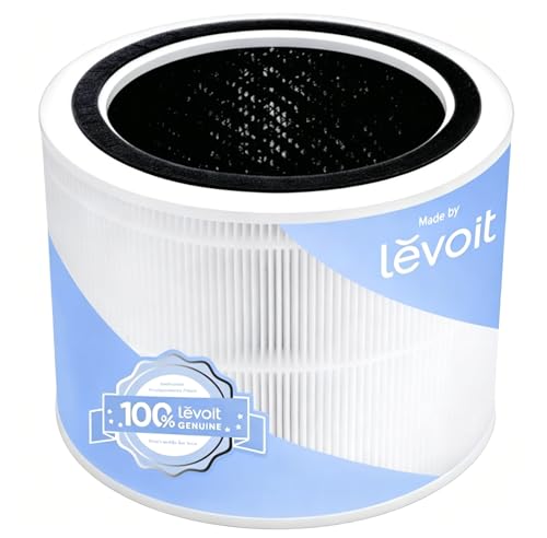 Levoit Core 200S-P Air Purifier Genuine Replacement Filter, AHAM VERIFIDE, Supports HEPA Sleep Mode, High-Efficiency Activated Carbon, Removes Smoke, Odors, Allergens, Core 200S-RF, 1 Pack