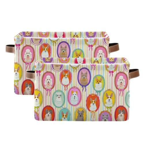 Panier de rangement pour chien et chiot jaune imperméable