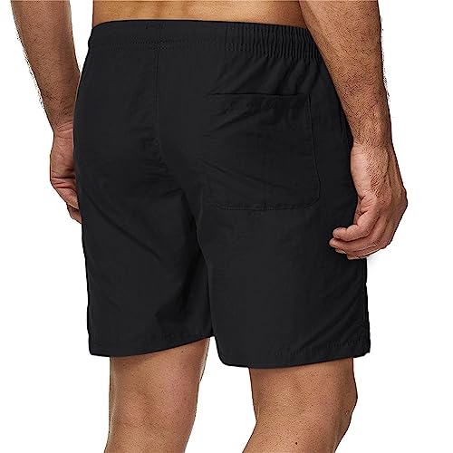 Maiyifu-GJ Shorts Swim Trunks for Men Lightweight Quick-Drying Swimming Trunks Elastic Waist Casual Short Pants2