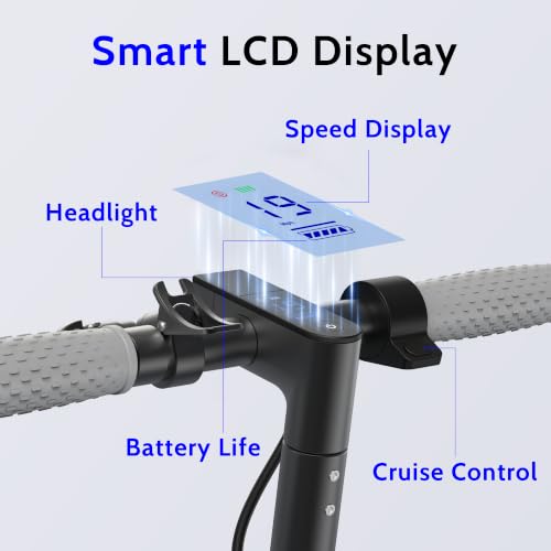 Image of NAVIC Electric Scooter - 8 inch Tires, 350W Peak Motor, Max Speed Up to 19MPH, 22 Miles Long-Range, Portable Foldable Commuting Scooter for Adults with Double Braking, Smart APP