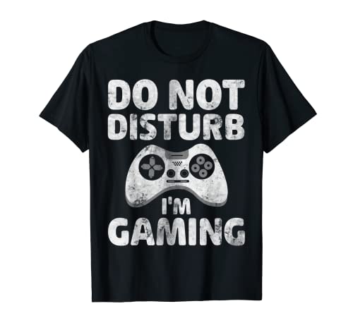 Camiseta divertida para videojugador, no molestar estoy jugando