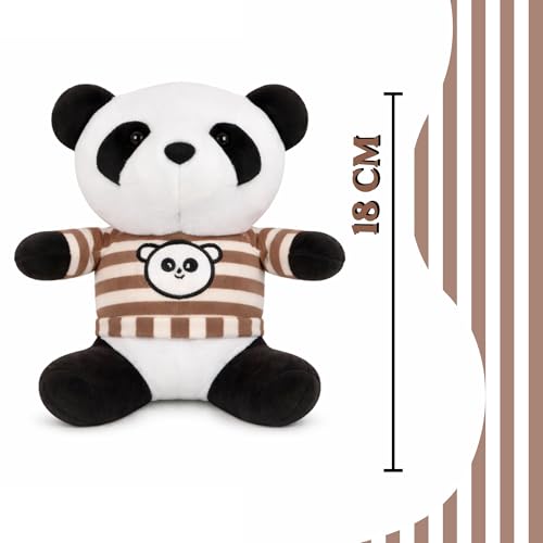 Image of TOYTALES Thug Panda Hanging Plush Soft Toy for Kids | Cute Stuffed Animal & Huggable Plush Toy for Boys & Girls | Adorable Small Size Panda Teddy Gift (Color May Vary)