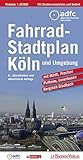  Fahrradstadtplan Köln und Umgebung: Hürth, Frechen, Pulheim, Leverkusen und Bergisch Gladbach: mit Hürth, Frechen, Pulheim, Leverkusen und Bergisch Gladbach