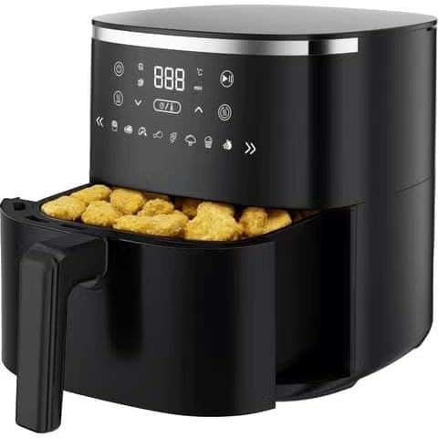 Mienta Crisp XXL Air Fryer basket with food