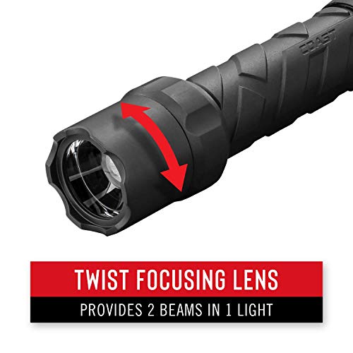 Coast Polysteel 600R 530 Lumen Rechargeable Led Flashlight, Black #TOP1