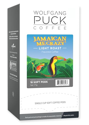 Wolfgang Puck Coffee Soft Pods, Jamaican Me Crazy, 18 count (Pack of 2) image 4