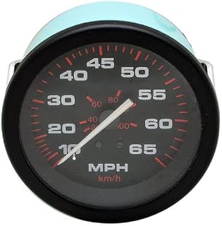 Teleflex Boat Speedometer Gauge 57900G | Amega 65 MPH 3 1/4 Inch